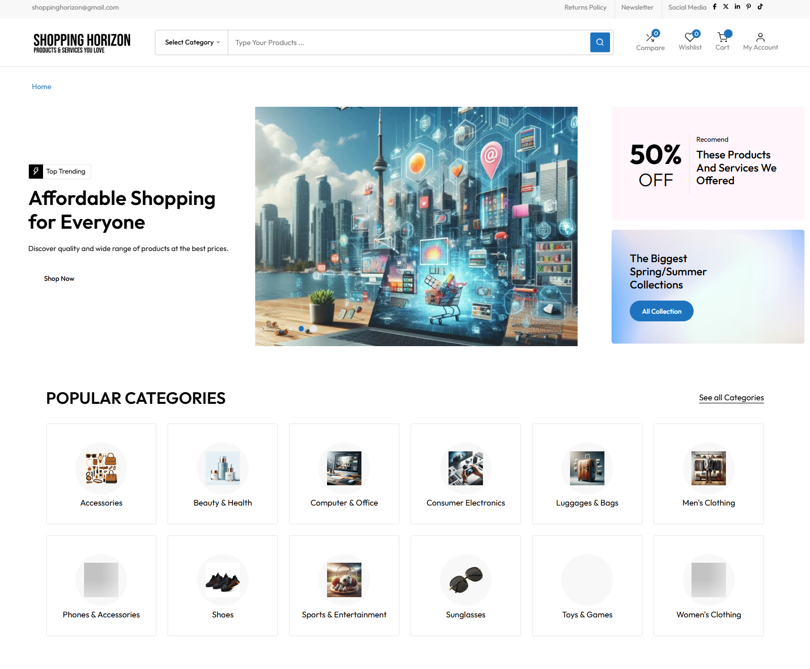 Shopping Horizon E-commerce Project